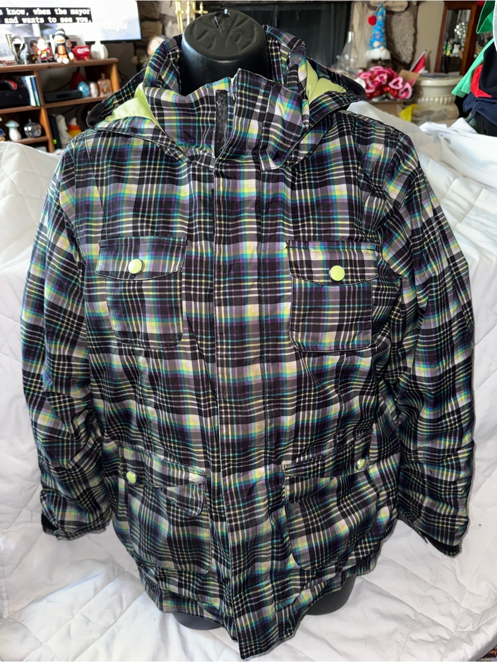 Burton DryRide Ski Snow Board Jacket Winter Insulated Twist Bomber